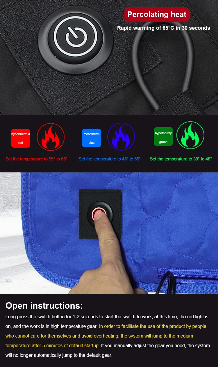 Portable Car Camping Mattress Sleeping Mat Heating Pad For Camping Bed