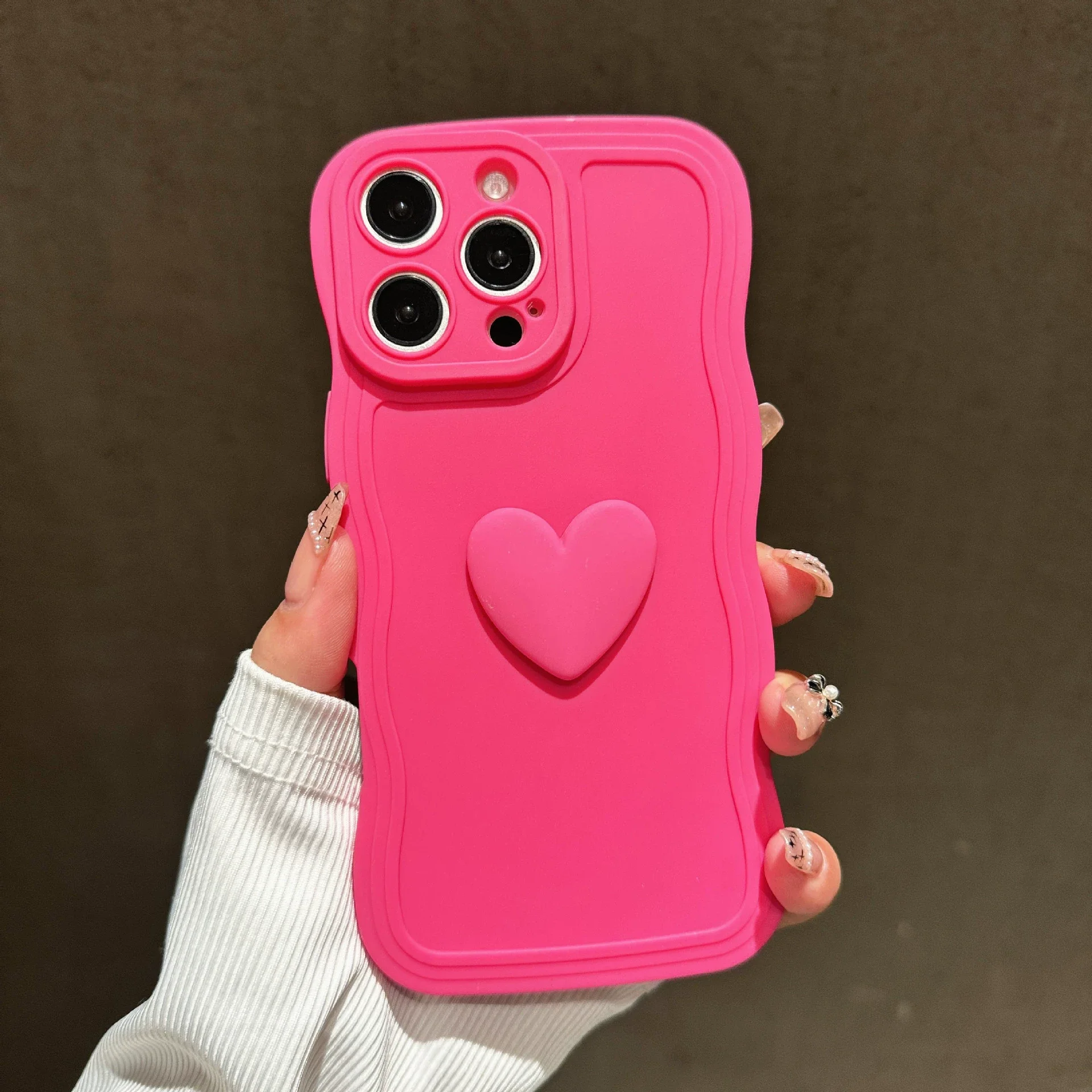 3D Business Schutzhülle aus transparentem TPU mit UV-Schutz, stoßfest, mit Handschlaufe und Lanyard für iPhone 16 Pro Max, iPhone 11, XS, X, XR, 7 und 8_voghion.com