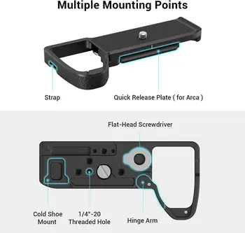 Smallrig Baseplate for Sony Alpha 7r V/ A7 IV, with Qr Plate  Quick Switch Between Tripod and Stabilizer -3666 detail image