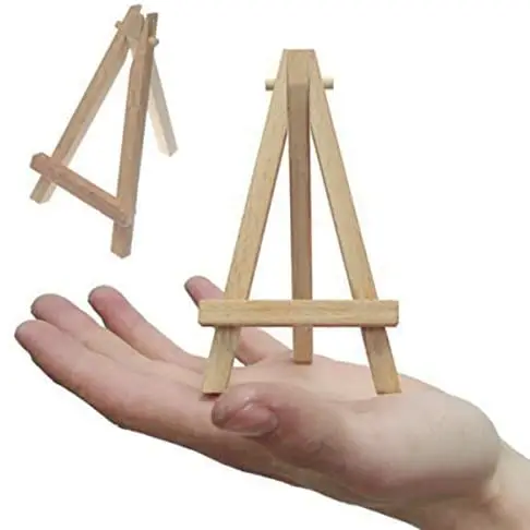 10pcs Mini Wooden Artist Easel-triangle Wedding Table Stand