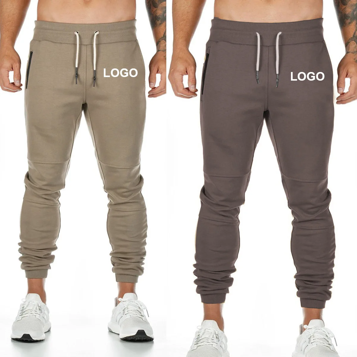 joggers with pocket zippers