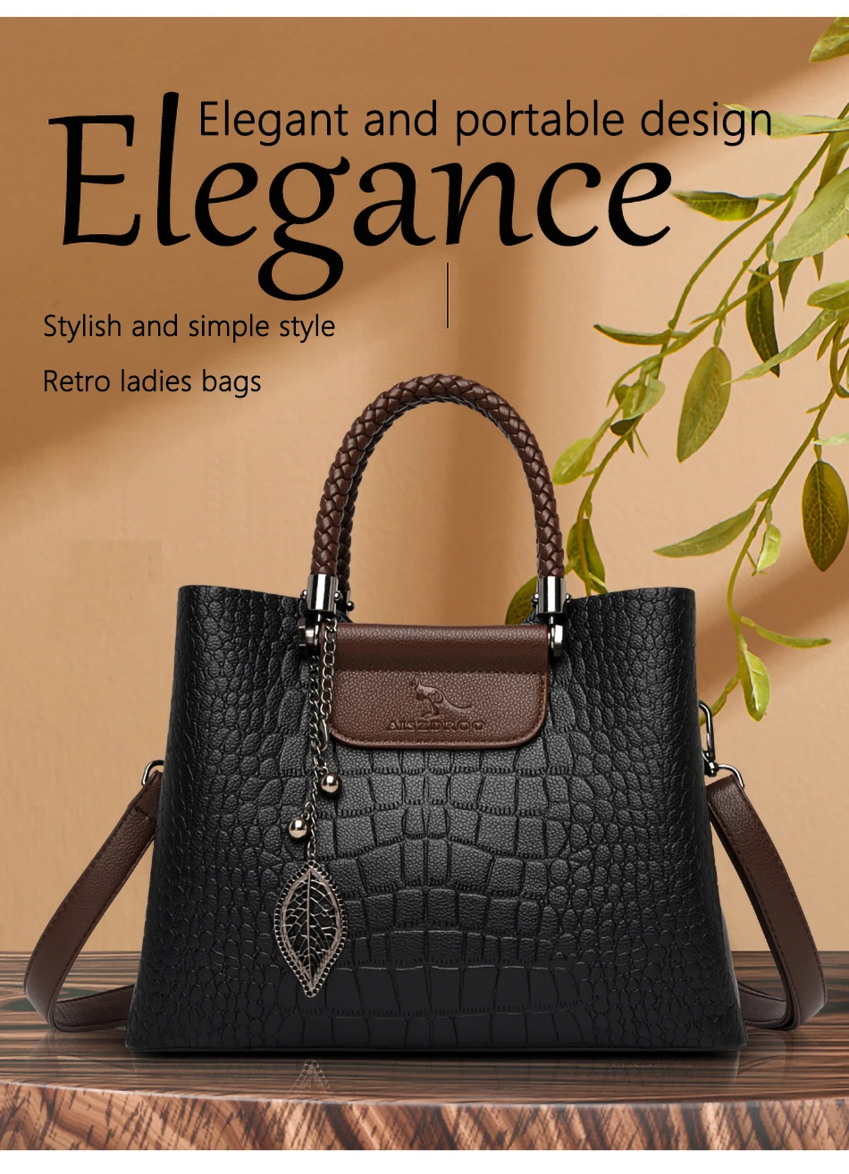 High Quality Designer Handbags Famous Brands Logos Bag Genuine Leather