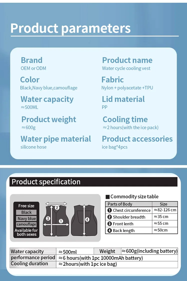 Water Activated Evaporative Cooling Vest,Wearer Stays Cool And Dry