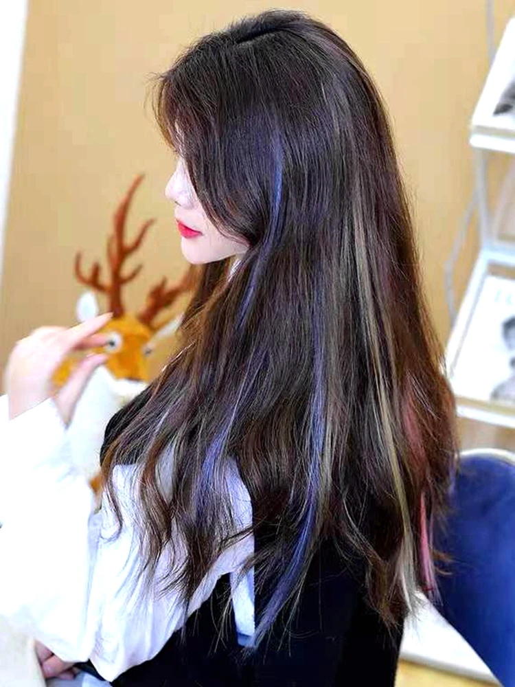 2022 Ins Under Hair Color Streak Pink Silver Inside Hair - Buy Hair  Trends,Brazilian Hair,Pink Hair Product on 