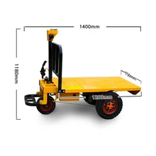 48V 800W Electric Trolley Engineering Mini Dump Truck Standing Drive Trolley Agricultural Electric Hand Carts & Trolleys