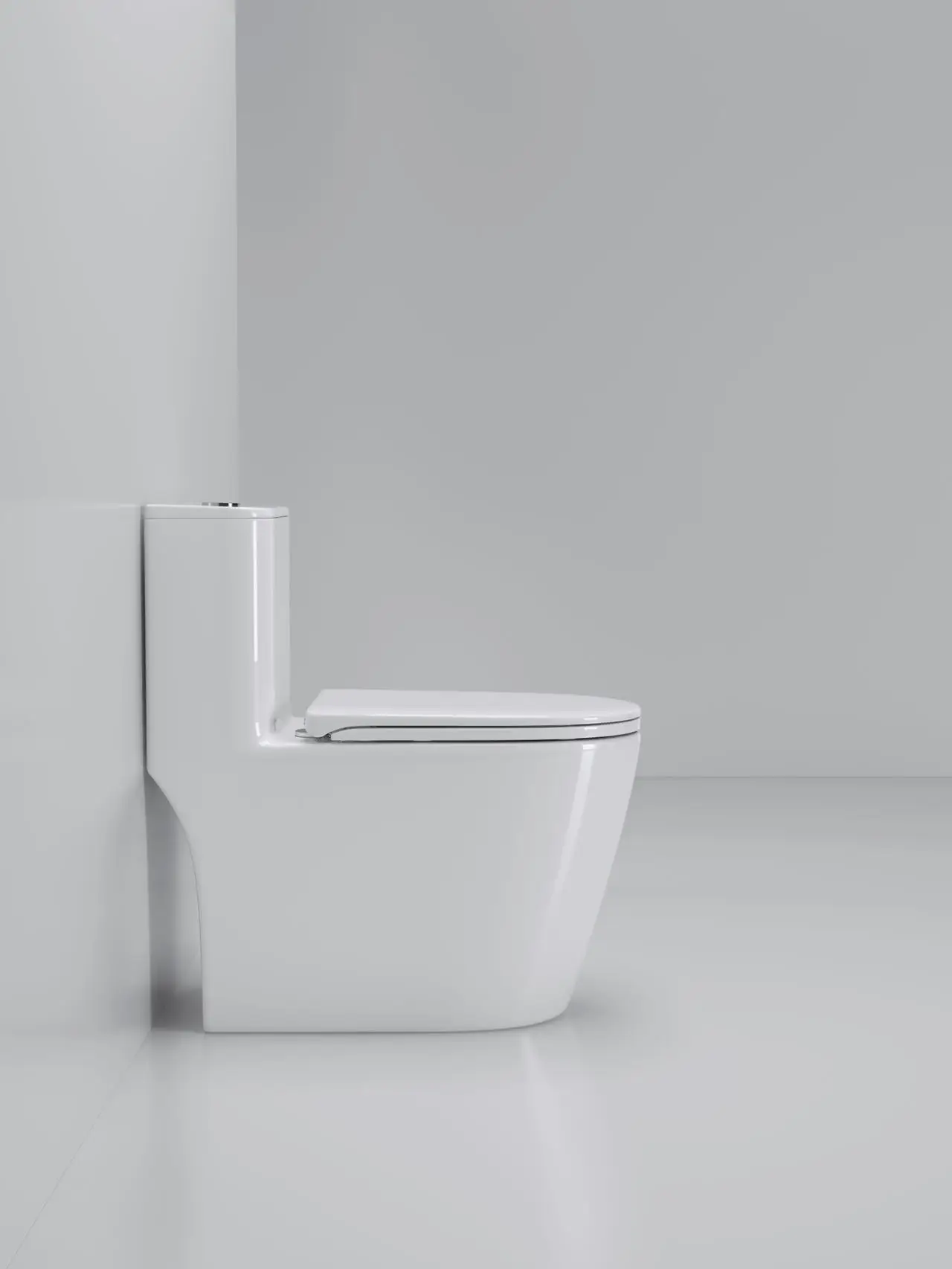 New design sanitary ware one piece ceramic toilet bathroom siphonic flushing water closet supplier