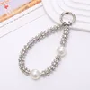White Zircon Ring + 2 Pearls