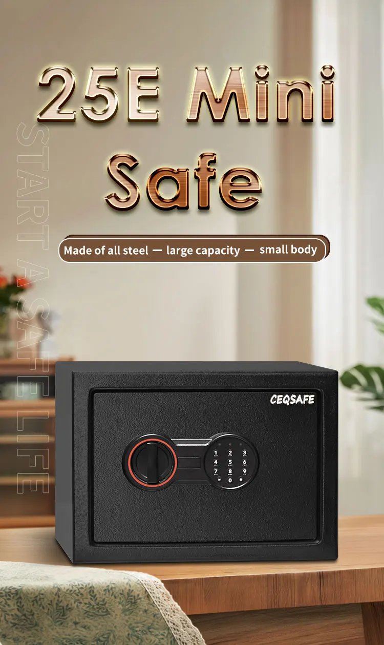 CEQSAFE Hot Selling Antique Hotel Metal Safes Mini Safes Steel Money Safe Box details