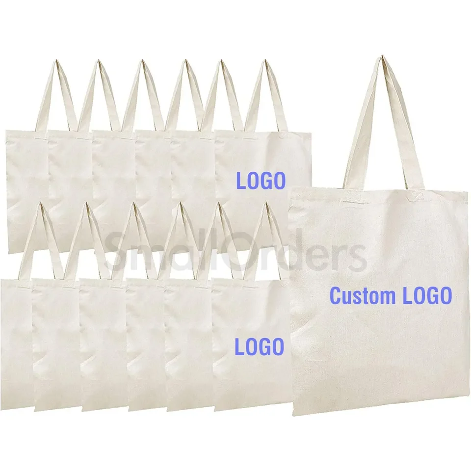 Eco friendly Reusable sublimation Blank Shopping nylon women's tote bag Cotton Canvas tote bags with custom printed logo