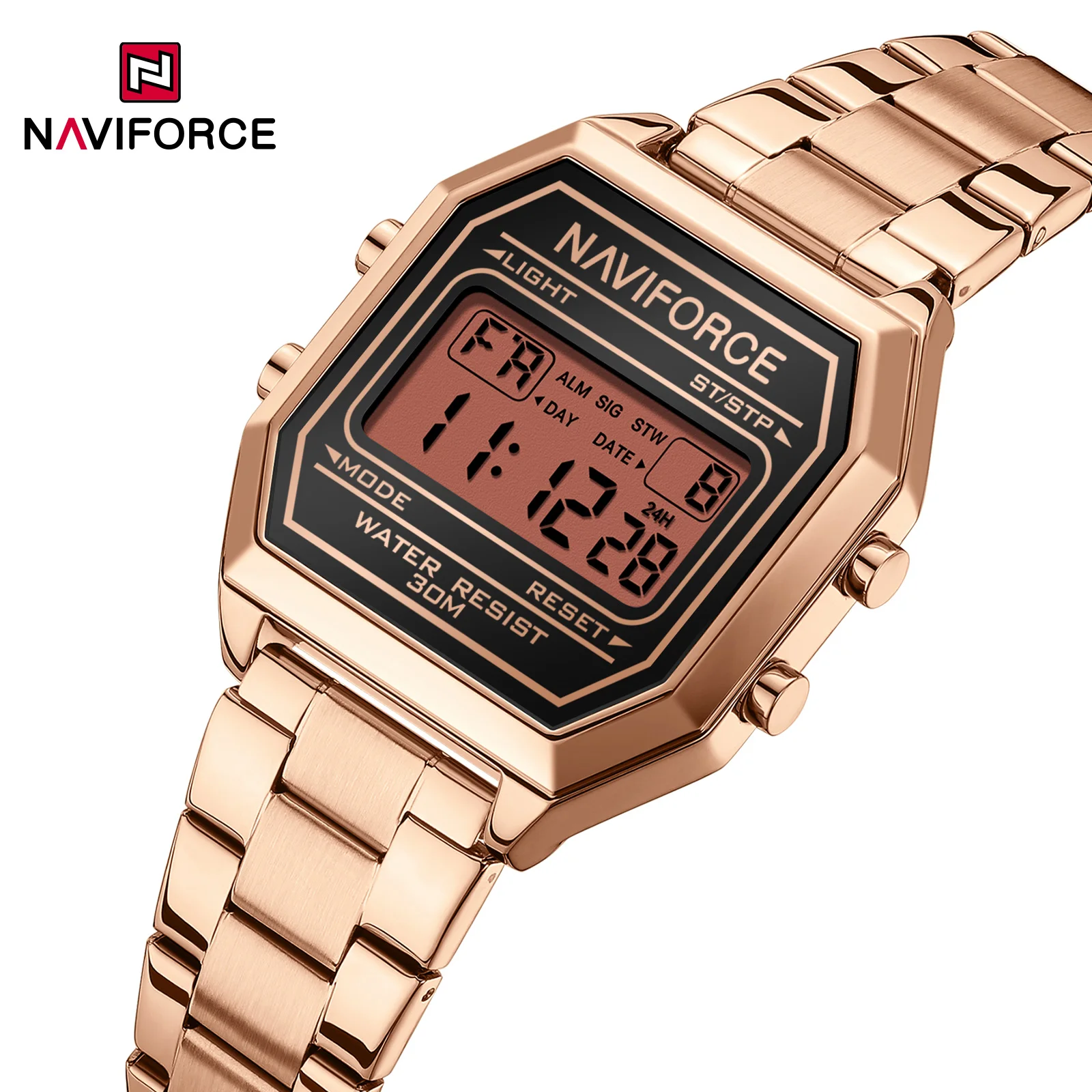 Oem Hot Sale Naviforce 5063S Women Horloge Luxe Zilveren Dames Polshorloge Rvs Steel Armband Classic Fashion Women Klok