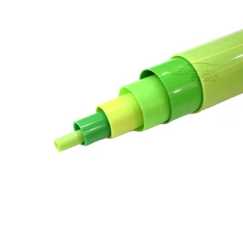 hot sale good quality multipurpose plastic extrusion custom color green round ABS toy tube PVC ABS PP plastic tubes