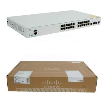 Cisco C1300-24P-4G Switch Original Box New Cisco Catalyst 1300 Series 24 Ports Layer 3 Managed Networks Switch C1300-24P-4G