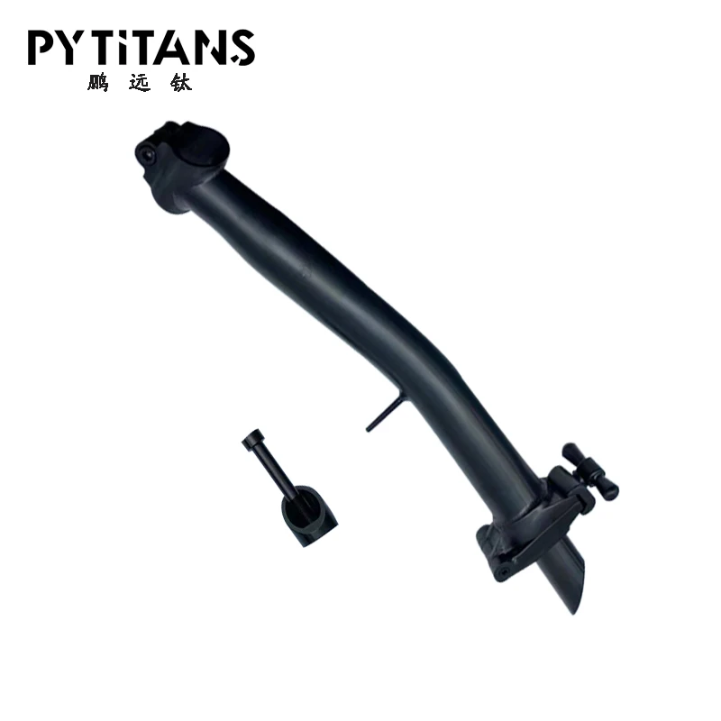 Newest Design Factory Outlet ultra Light Folding Bike Black Stems S/M/H/P Inward Fold Stem Gooseneck Bending Curved Stem