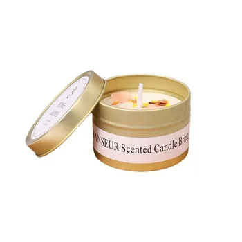 Dry-Flower Scented Candles Wedding Gifts Aromatherapy Candles for Bedroom Decorations