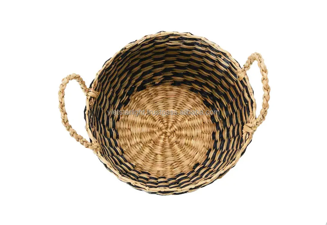 Natural Handmade Seagrass Weaving Styles Of Storage Basket Seagrass