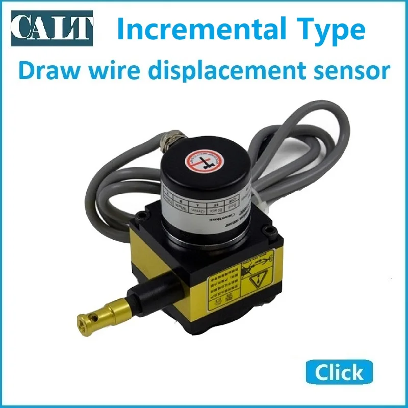 2000mm Linear Displacement Sensor with 4-20mA, 0-5V, and Potentiometer ...