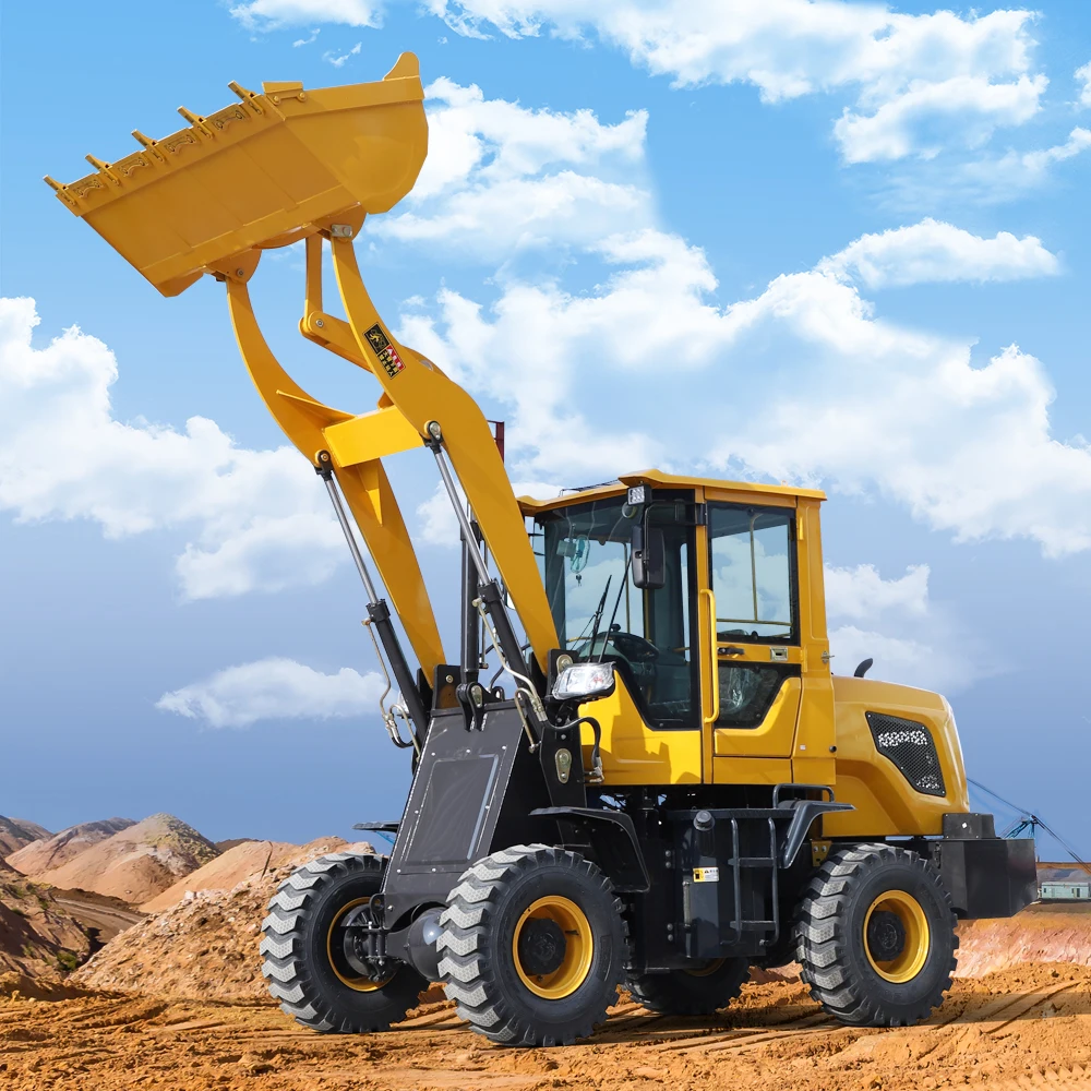 China Hengwang New 1.5-Ton Cheap Small Diesel Wheel Loader for Sale