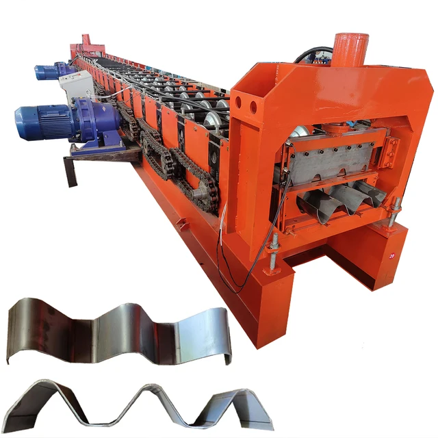 Highway Guardrail Manufacturer Roadway Making Traffic Corrugated W Beam Highway Guard Rail Roll Forming Machine for Sale