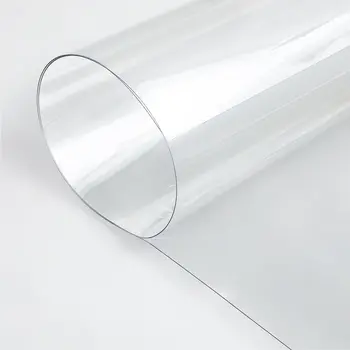 DESU 1.1mm custom thickness best material clear transparent polycarbonate solid sheet outdoor UV resistant plastic sheet