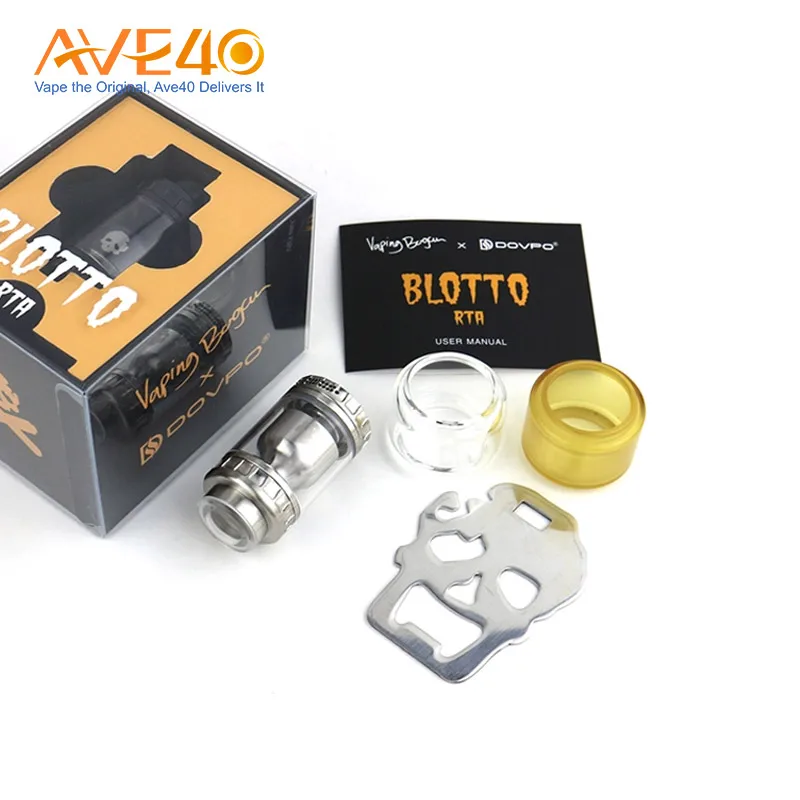 Dovpo Blotto RTA 2 мл/6 мл, верхнее заполнение одной/двойной катушки, новый продукт для вейпа