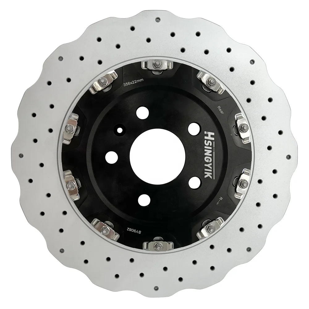 Great Performance Floating Brake Rotor Floating Disc for Audi Rear Rotor 356mm X22 A6 Rs6 Quattro A7 RS7 Quattro
