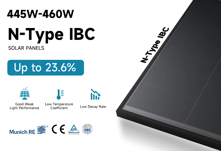 Aiko Ibc Module Black Panel 445w 450w 455w 460w Solar Panel Buy Solar Panels Glass,Solar Panel