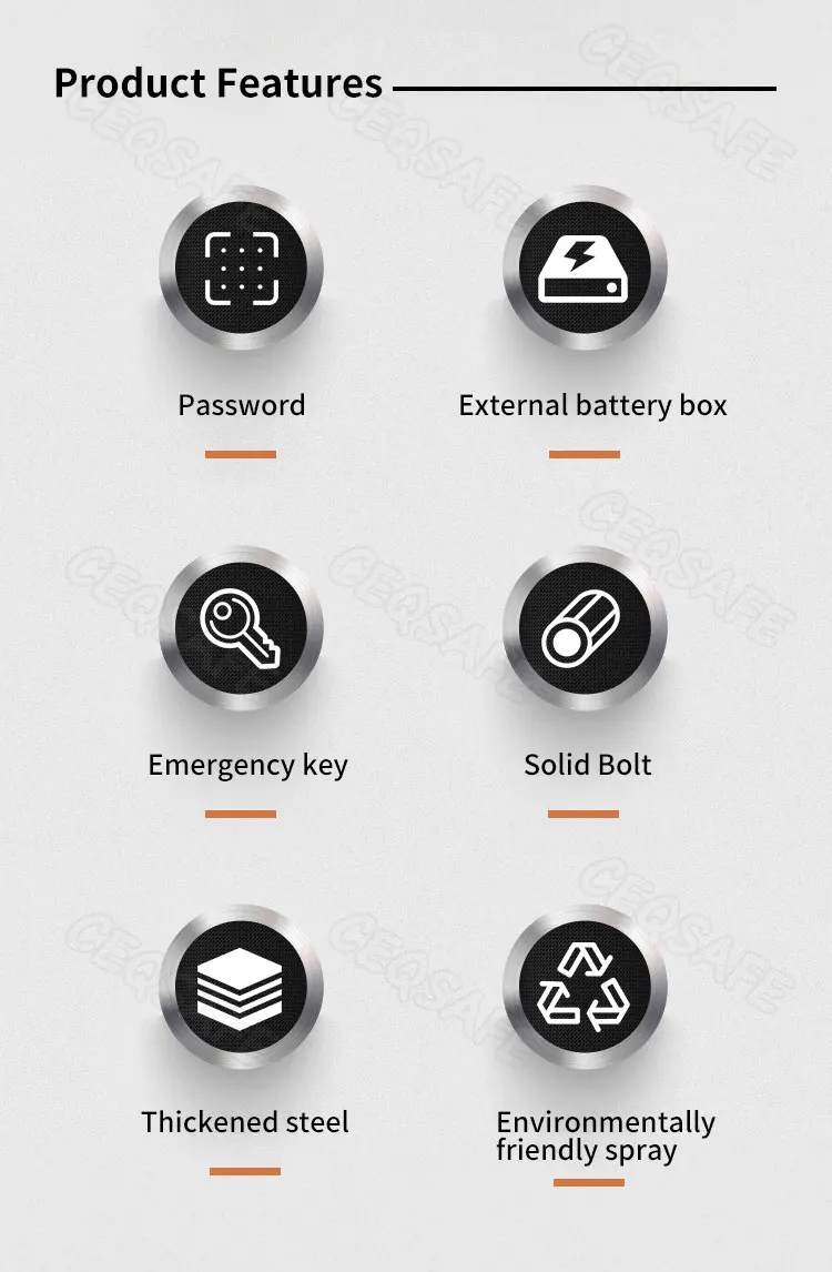 CEQSAFE Security Digital Mini Safe Password Electronic Home Safe Box Smart Safe Box factory