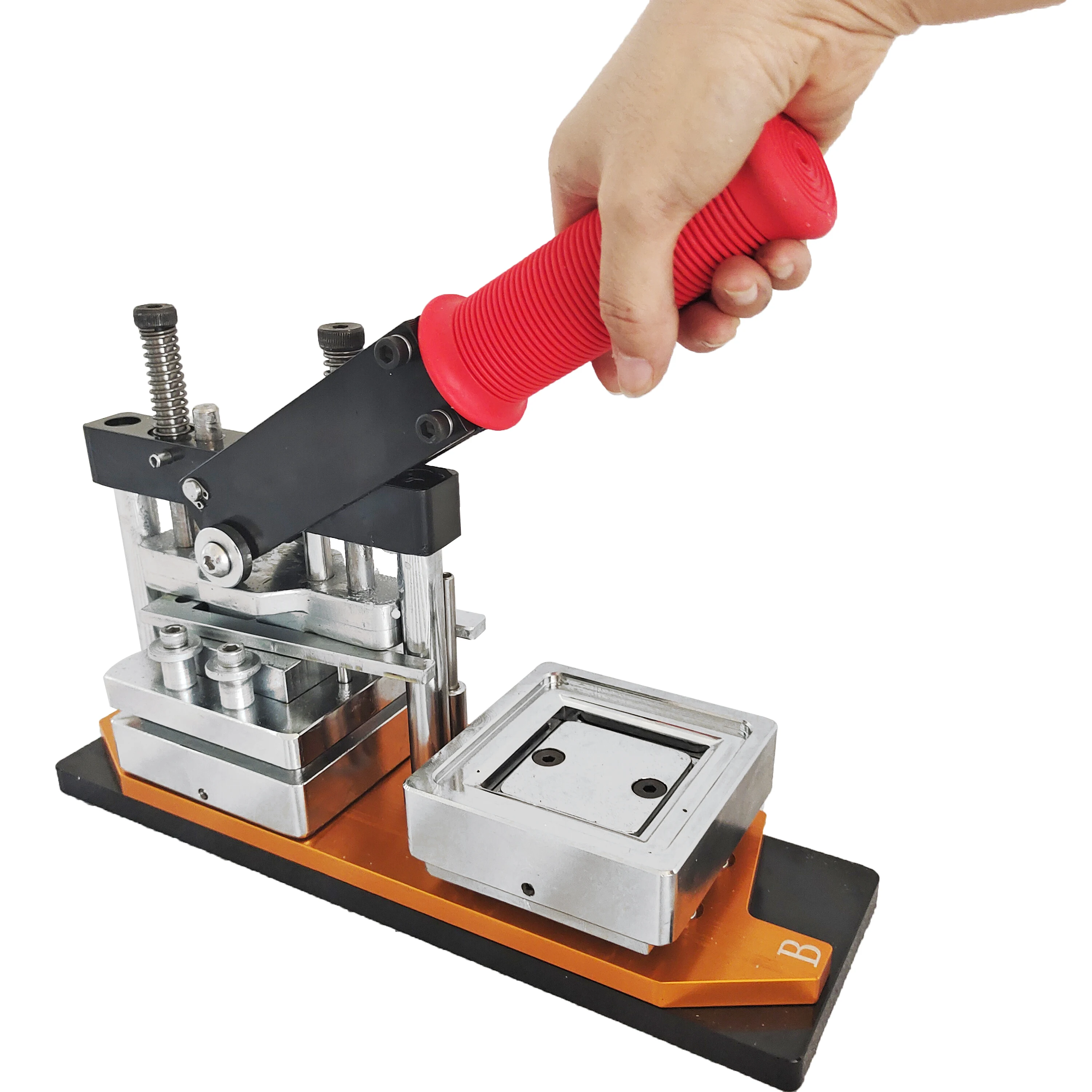 50*50 mm 2*2 Inch Tourist Souvenir Tin Square Fridge Magnet Machine Kit Machine Paper Cutter + 1000 Pcs Fridge Magnet Materials