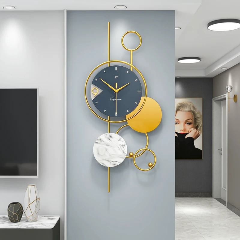 Modern Home Decor Metal Wall Clock