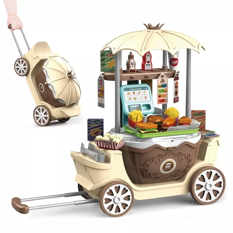 Food Truck Carrito De Hamburguesas Juguete Happy Burger Playset