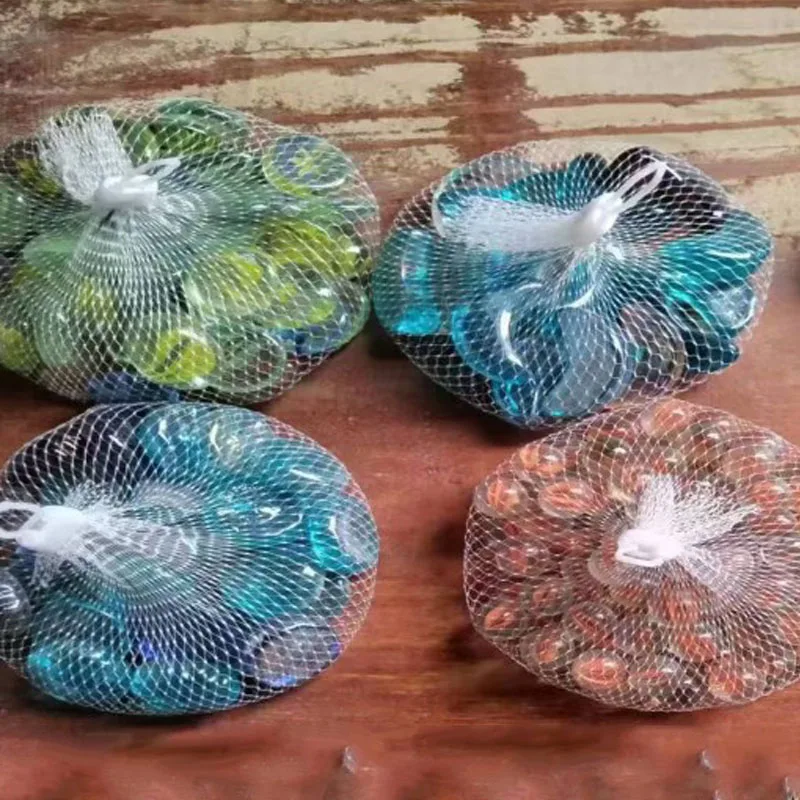Mix Colored Clear Crystal Stone Glass Beads White Green Pebbles for Decoration Aquarium Fish Tank
