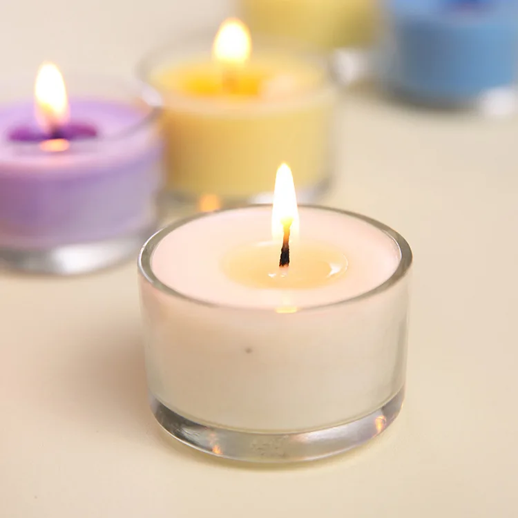 Wholesale D52mm * H33mm Mini Candlesticks Empty Glass Candle Jars