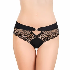 Romantic Lace Women's Hipster Panties Transparent Sexy Underwear Floral Pattern Breathable Embroidery New Design Low-Rise