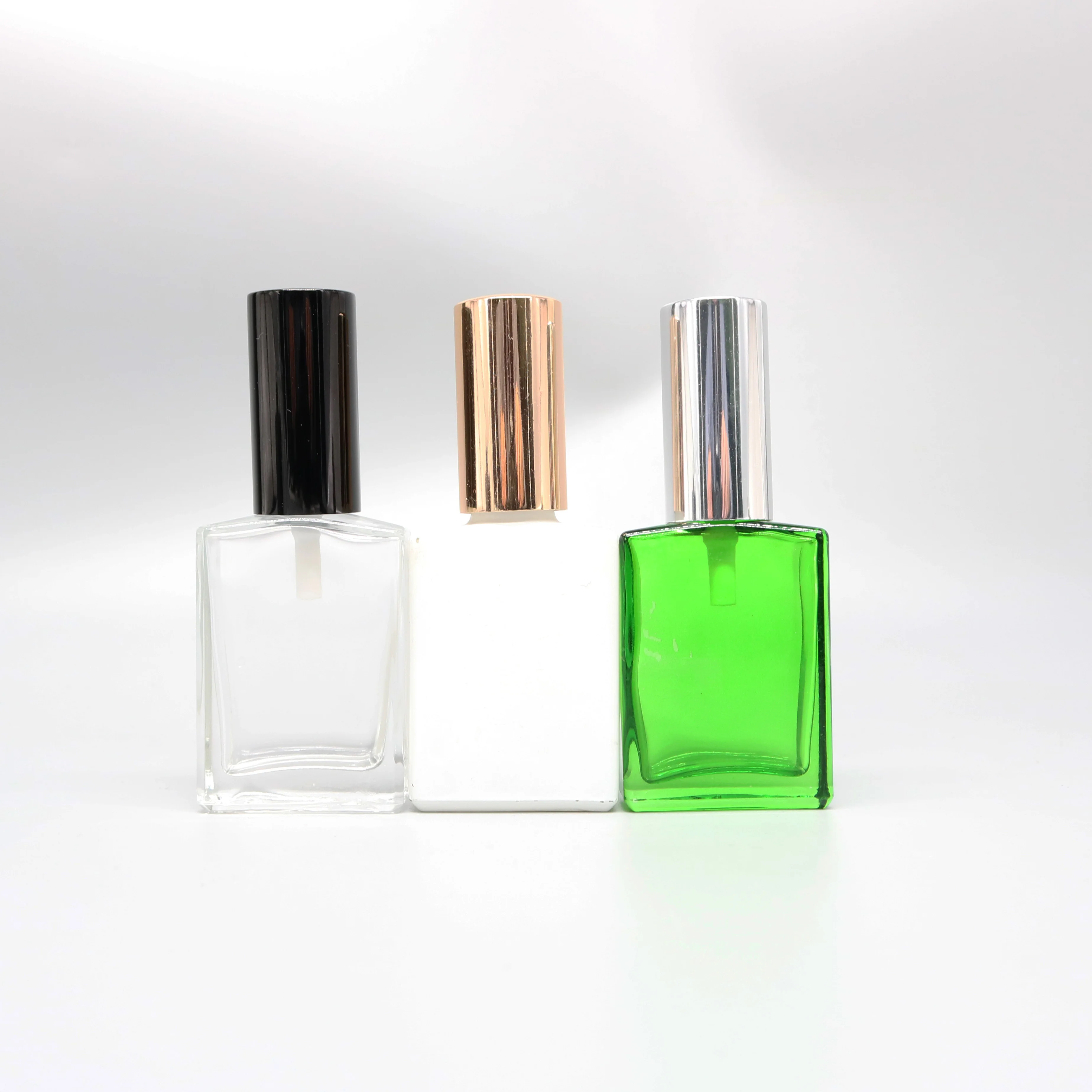 Black Glass Dropper Bottle 30ml Wholesale USA Market Empty 30ml Matte Black Square Rectangle Clear Rectangular Glass Dropper Bottles For Perfume