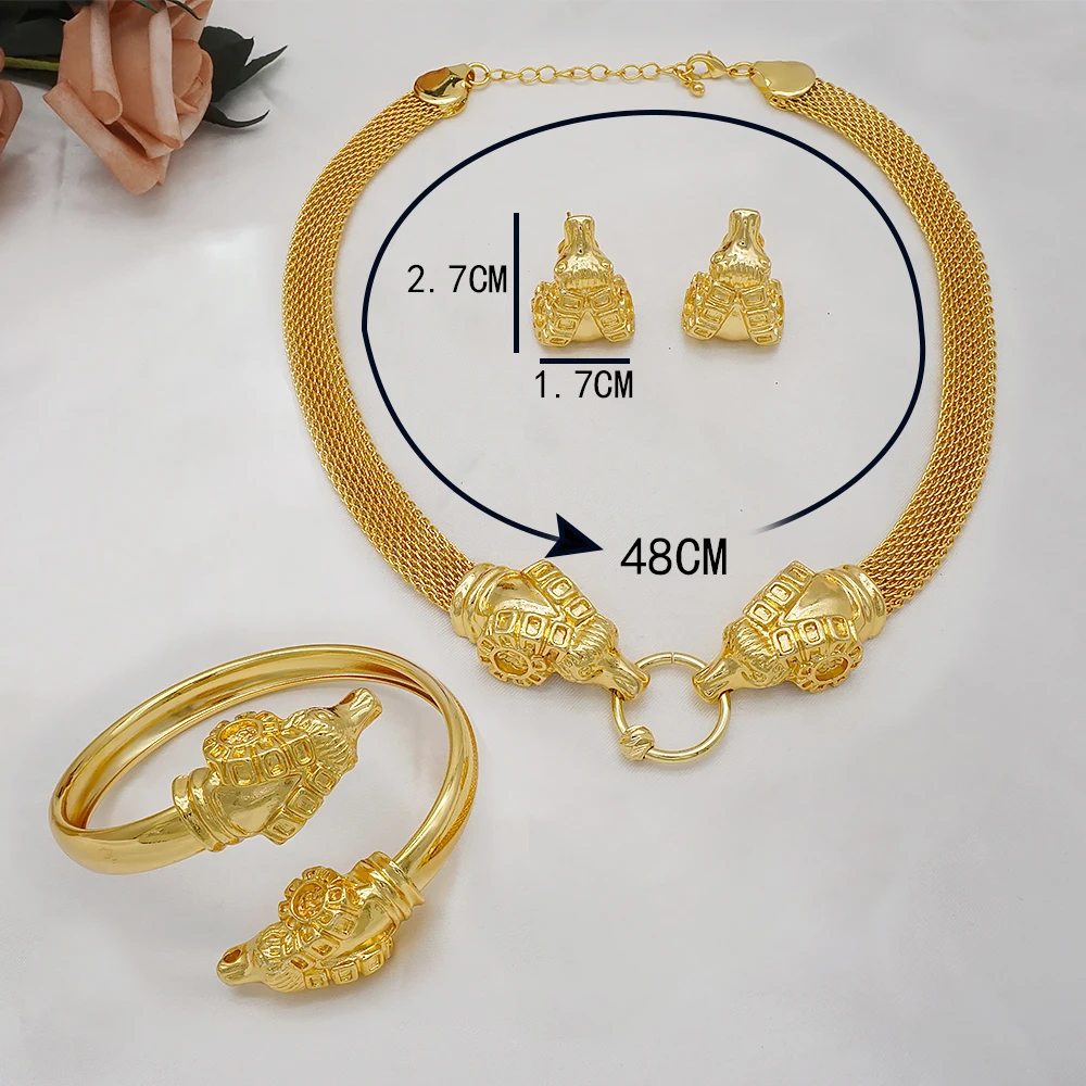 2021 Italian Gold Filled Jewelry Necklace Gold Plated African Custom