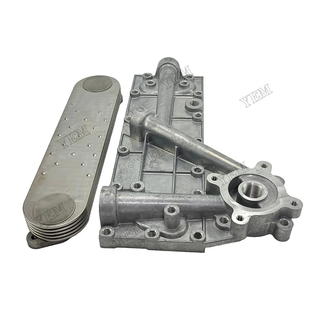Oil Cooler Core Oil Cooler Cover Fit for Mitsubishi 6D95 Engine 6