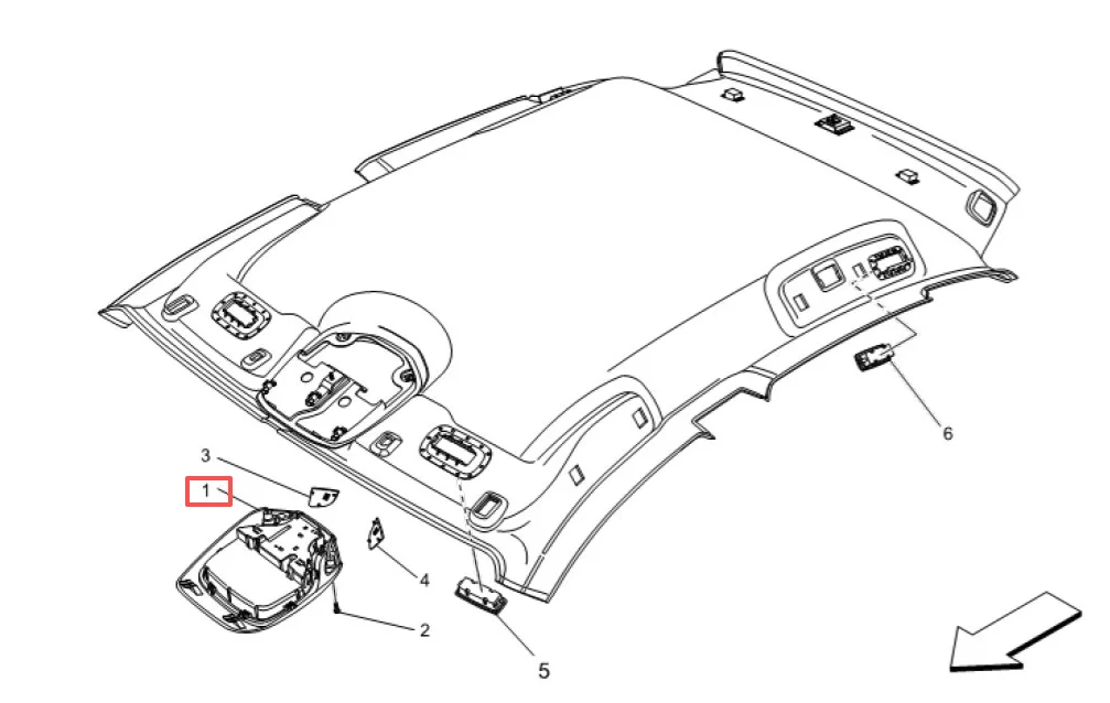 Best Selling Car Spare Parts ABS Plastic Car Switch Sunroof For Maserati Levante 2017 OE 670090458 supplier