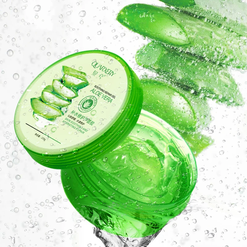 Органический OEM/ODM Лидер продаж уход за кожей Увлажняющий Осветляющий сглаживающий угрей успокаивающий восстанавливающий гель алоэ вера
