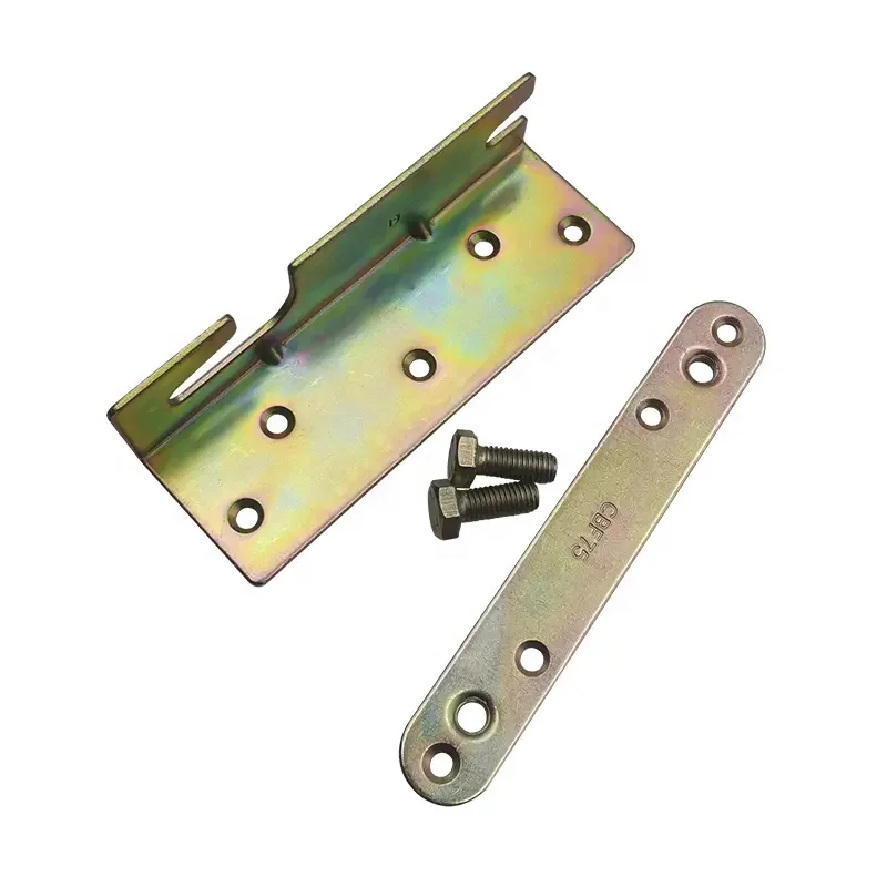 90mm Sturdy Zinc Plated Bed Frame Hardware Brackets For Furniture Slat