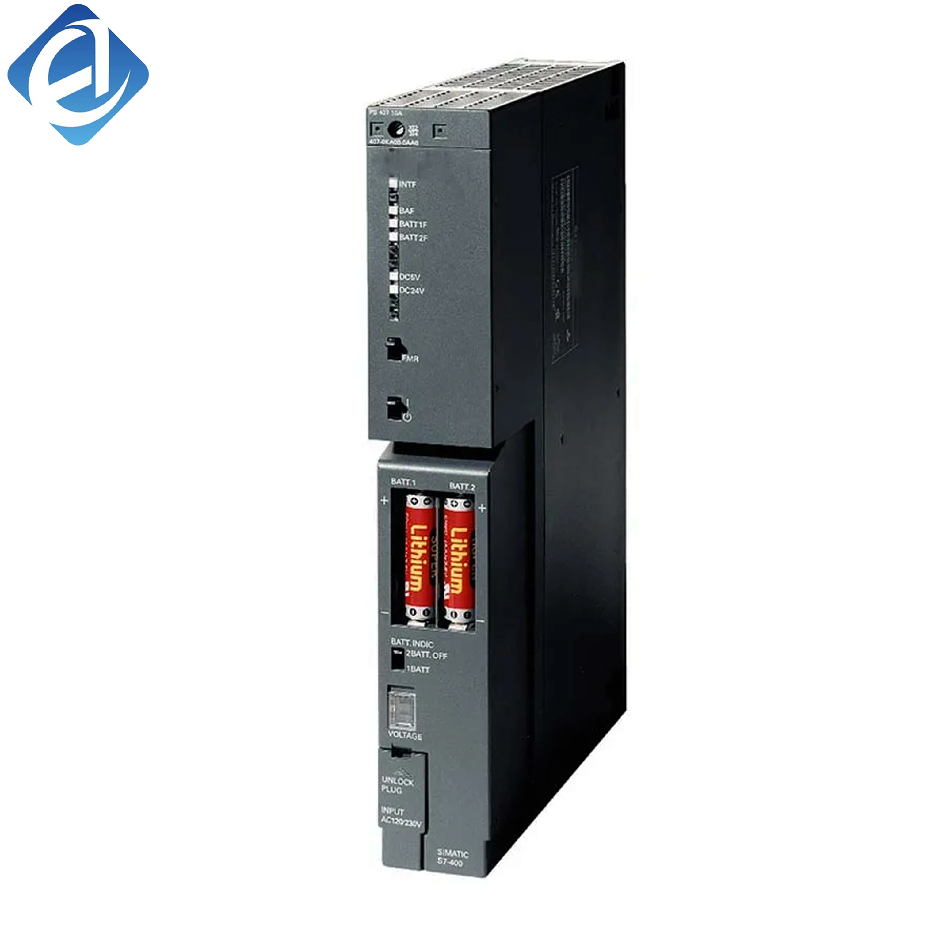 New Original 6ES7 407-0KR02-0AA0 6ES7407-0KR02-0AA0, SIMATIC S7-400 power supply module. For S7-400 PLC systems, provides stable power for backplane and modules. Features 10A output, wide input range,