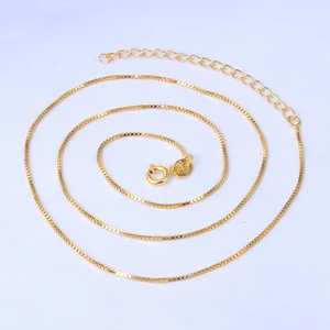 Italian Link Chain 925 Sterling Silver Necklace for Women 18K Gold Rhodium Plated Stylish Wedding Accessory Gift Engagement