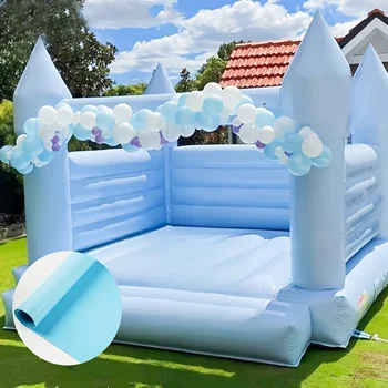 PVC macaron color wedding jump bed fabric