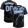 Black and Light Blue