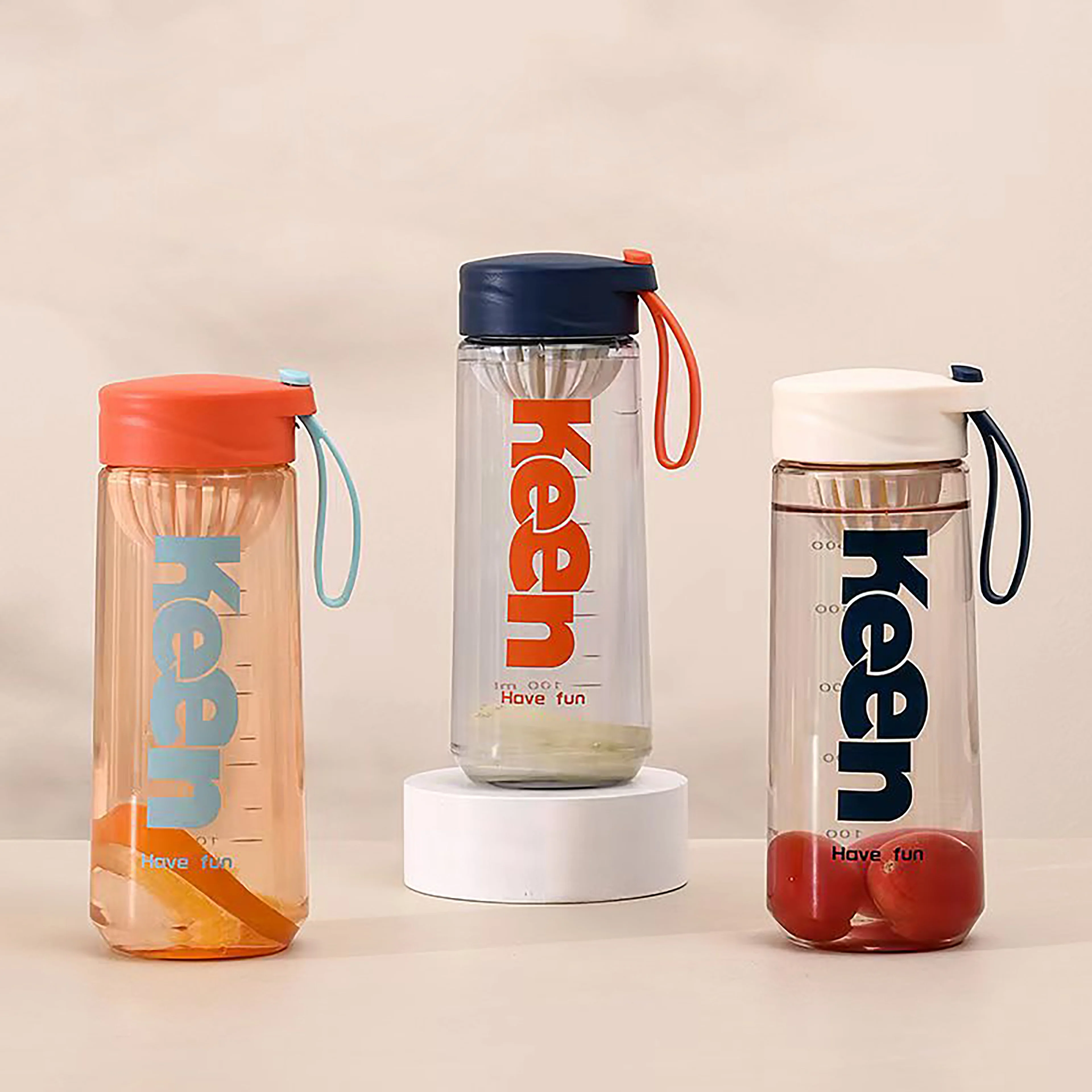 2025 оптовая продажа 600 мл пластиковая бутылка портативная Спортивная бутылка для воды PC Студенческая бутылка для взрослых на открытом воздухе для питья