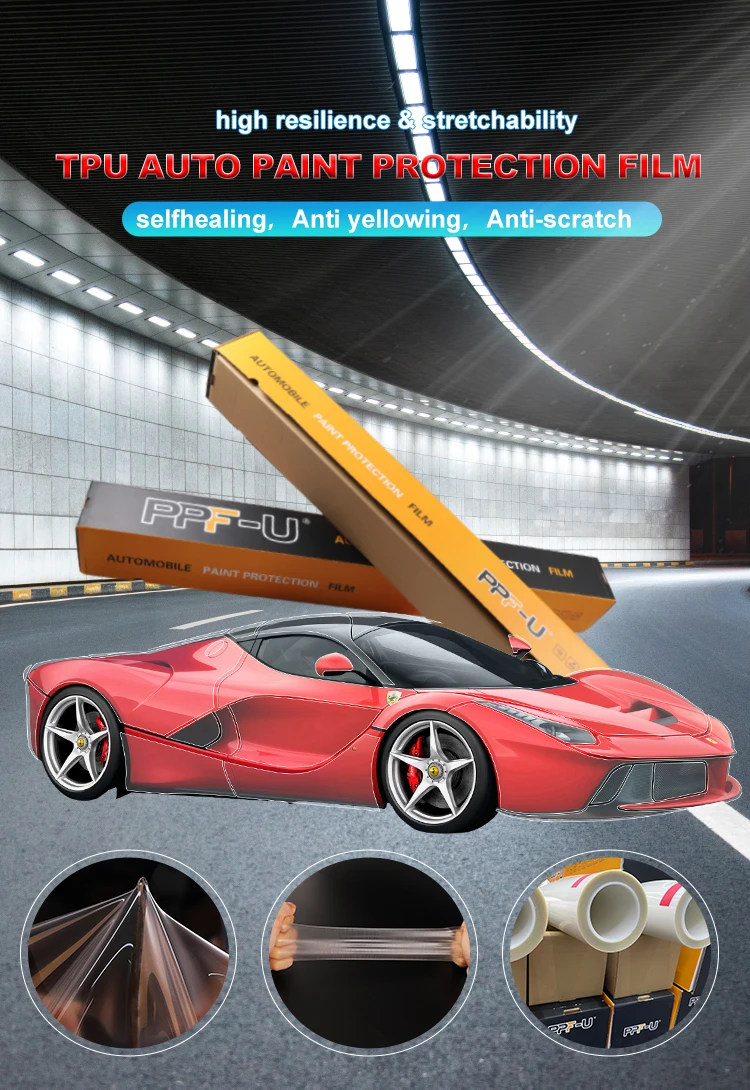 Factory Wholesale Ppf Self Healing Ppf Film Anti Yellow 1.52*3m Paint