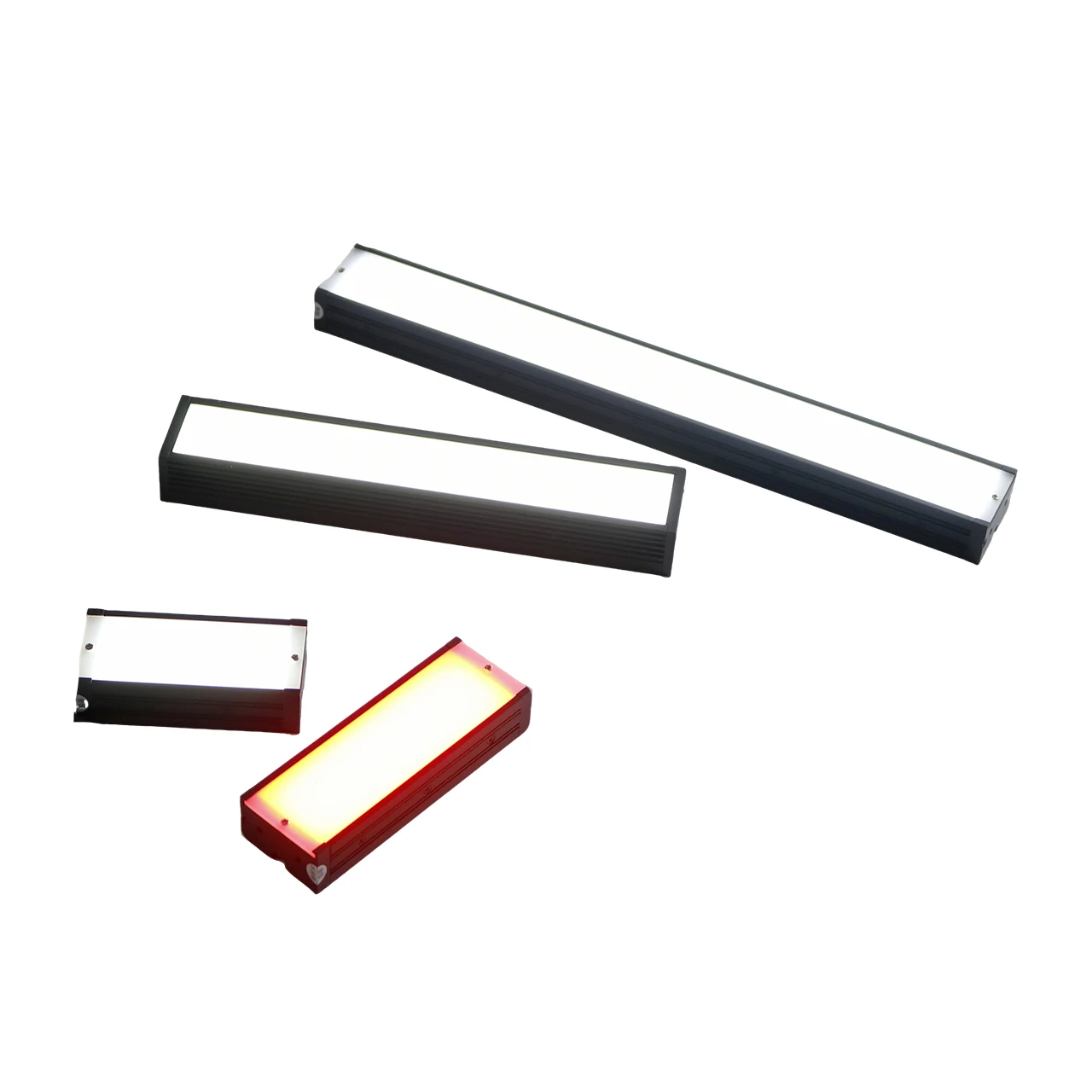 Lorong Pencahayaan Fotografi HM-LT66525-R/G/B/W 3 Baris Bead Lampu 665mm X 25mm Panjang Lebar 650mm X 20mm Permukaan Bercahaya