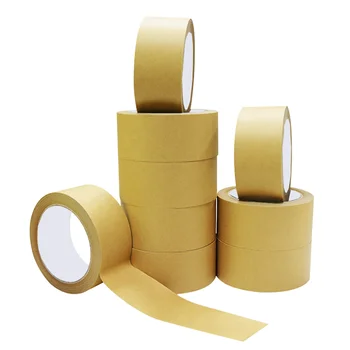 Kraft Self-adhesive Rubber Tape Eco Friendly Carton Sealing Paper Tape