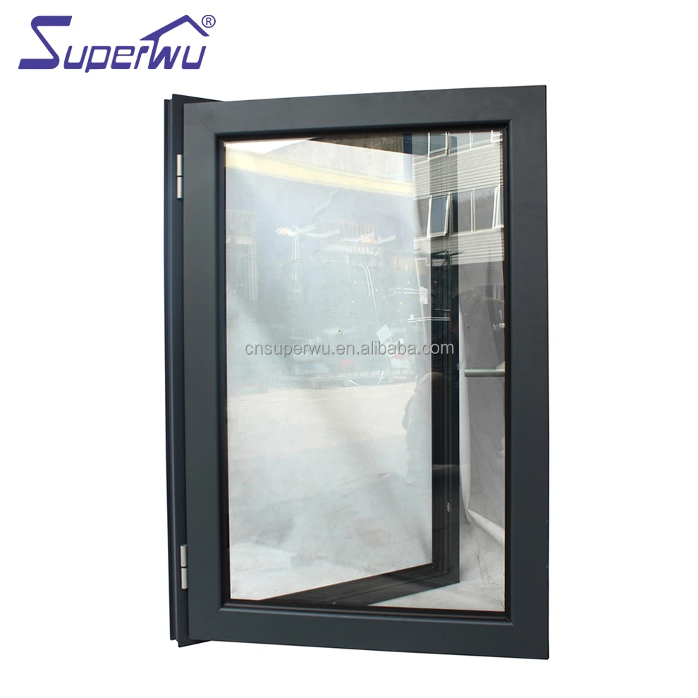 customized size double glazed powder coating aluminium ultra narrow frame casement house windows