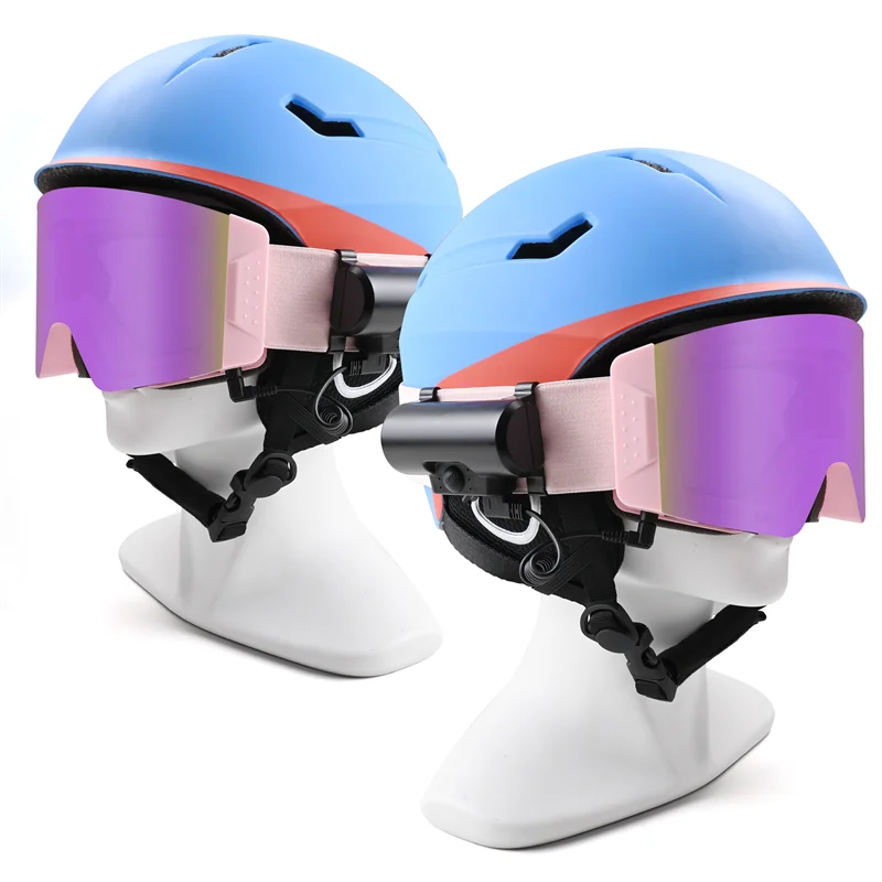 Get Sample Heated Snowmobile Ski Goggles Magnetic Removable Lens With Clip Electrically Anti Fog Snow Ski Glasses