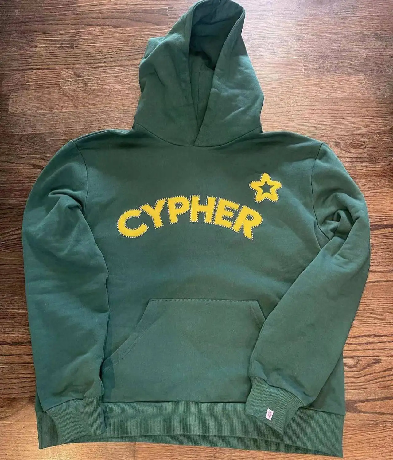 Custom Women Unisex Streetwear Sweatshirts No String 100% Cotton Double Hood Pullover Puff Print Rhinestone Hoodies for Men gallery 7